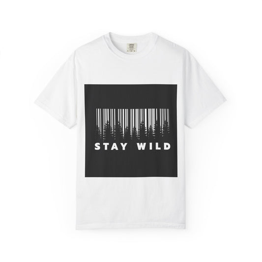 Stay Wild Forest Graphic Tee – White Streetwear T-Shirt - Ninth Line