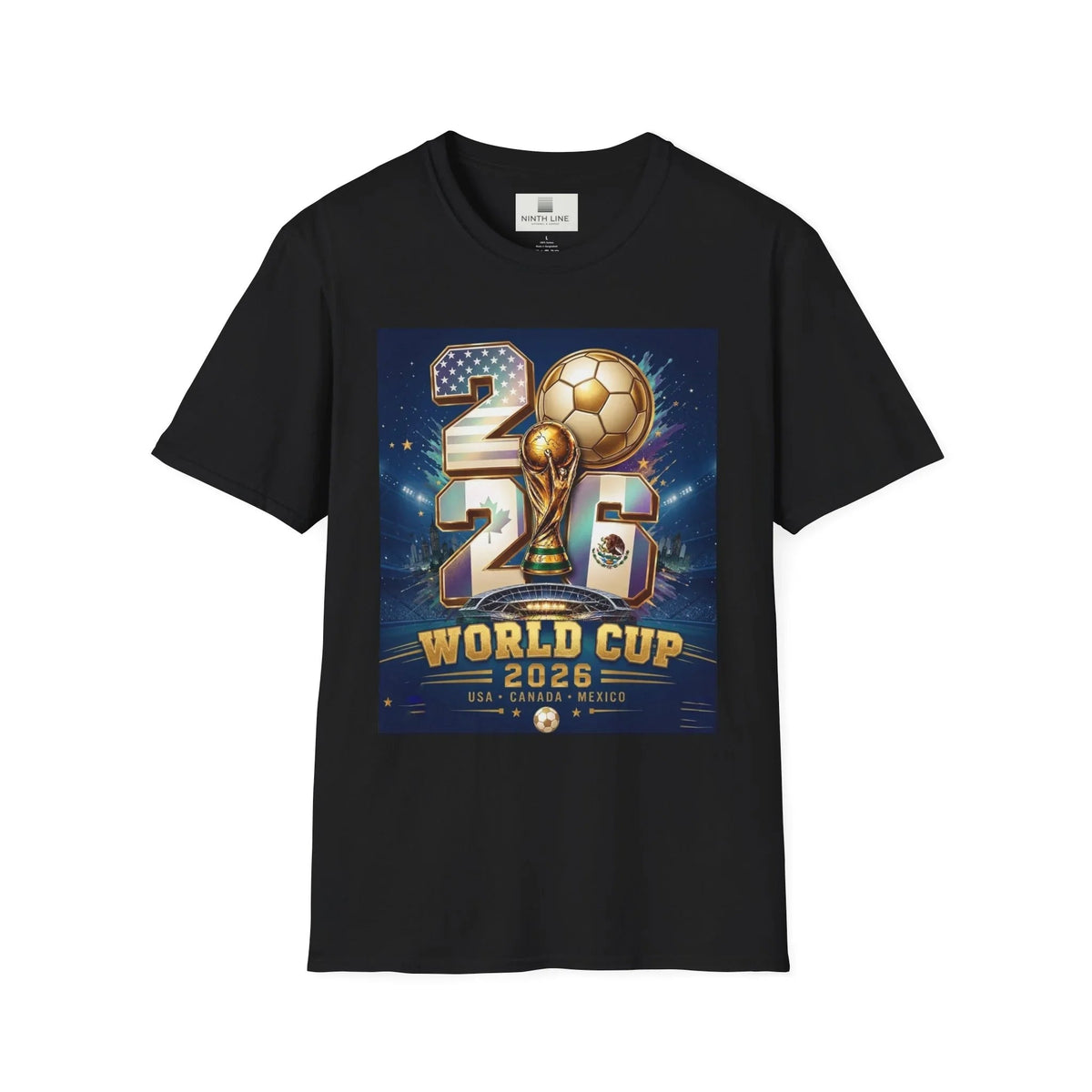 Black USA FIFA 2026 Graphic T Shirt-- USMNT T-Shirt - Ninth Line