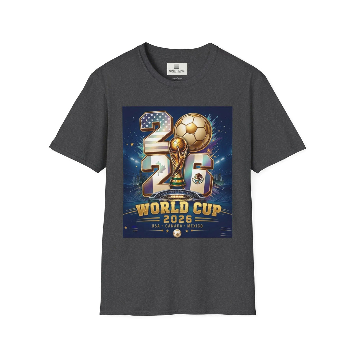 Dark Grey USA FIFA 2026 Graphic T Shirt-- USMNT T-Shirt - Ninth Line