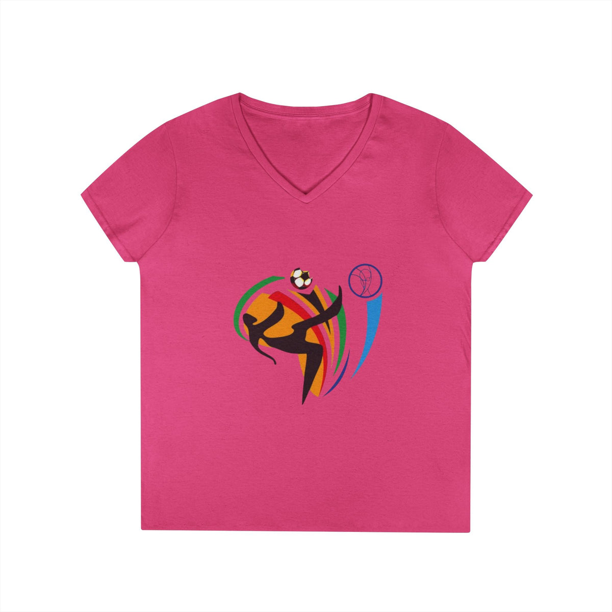 Heliconia front USA FIFA Overhead Kick Graphic Tee | Vintage Retro Soccer Streetwear Shirt - Ninth Line