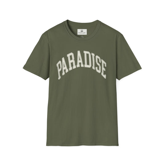 Military green Paradise Arch Graphic T-Shirt - Graphic tees streetwear - Ninth Line