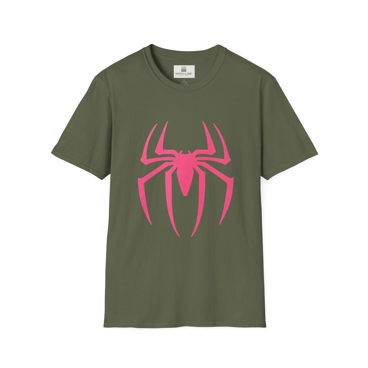 Military green spiderman-graphic-oversized-t-shirt - Ninth Line