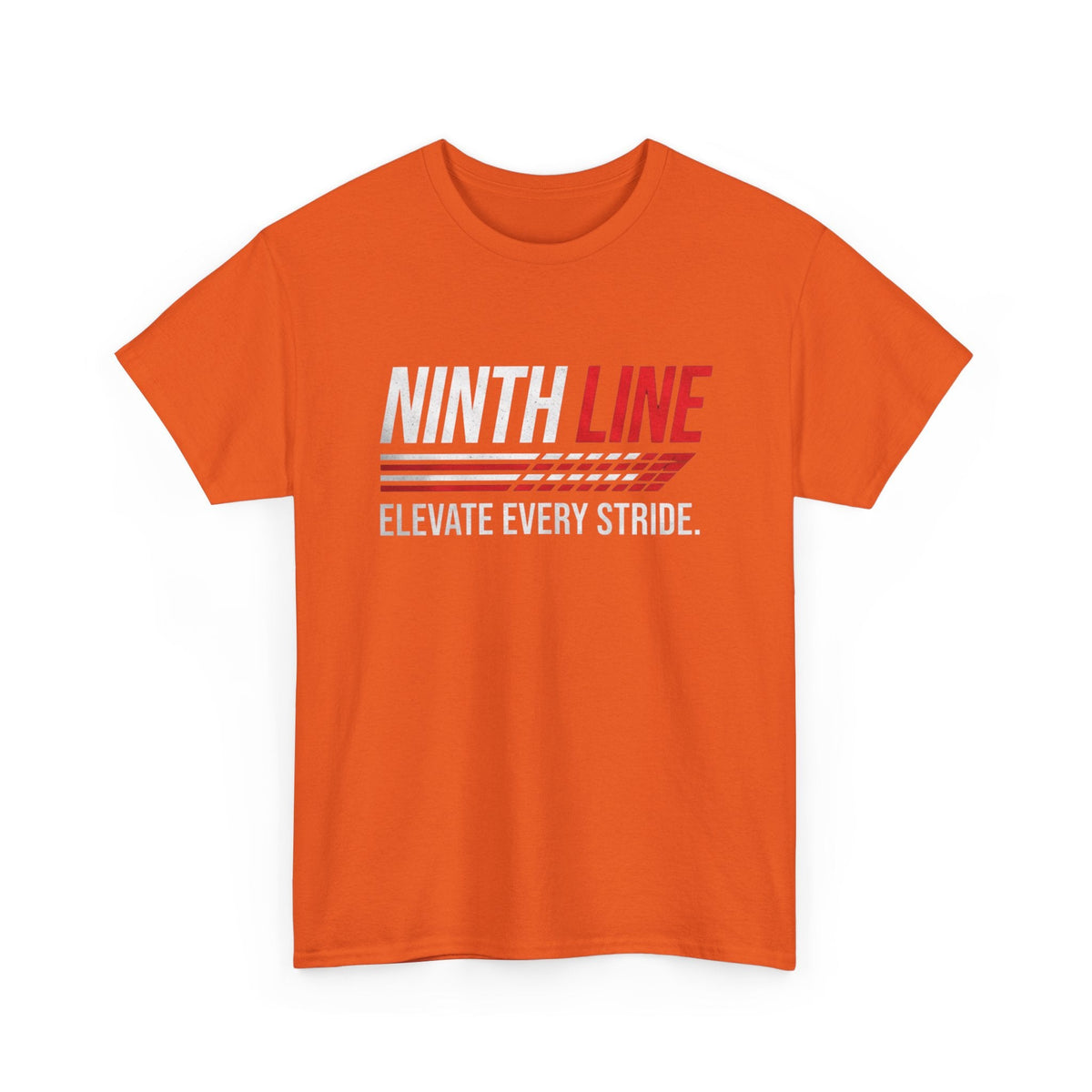 Orange Ninth Line Signature T-shirt- Street wear graphic Tee - Ninth Line