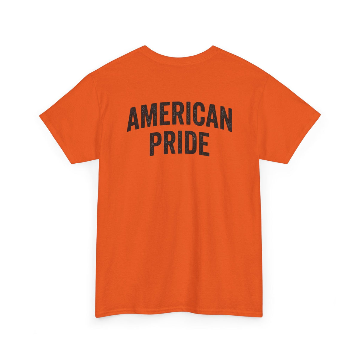 Orange Back side Freedom Flag Graphic Tee – American Pride Edition - Ninth Line