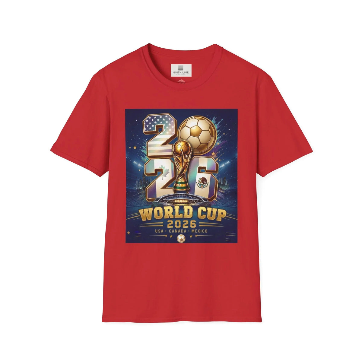 Red USA FIFA 2026 Graphic T Shirt-- USMNT T-Shirt - Ninth Line