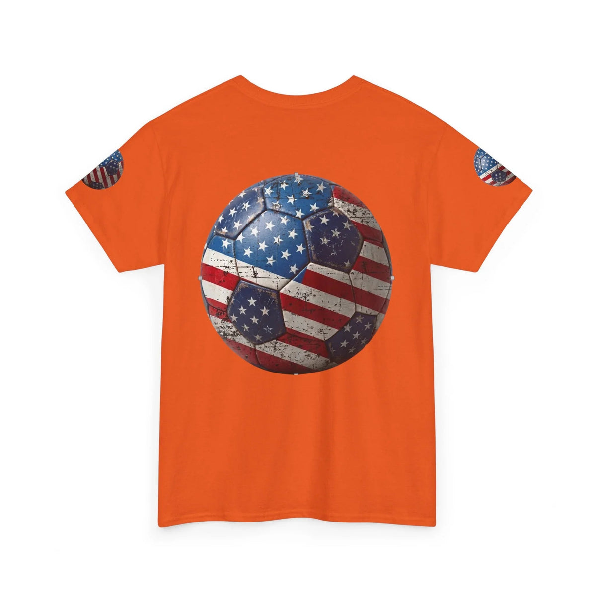 Red back USA Soccer Retro streetwear graphic tee- USMNT T-Shirt - Ninth Line