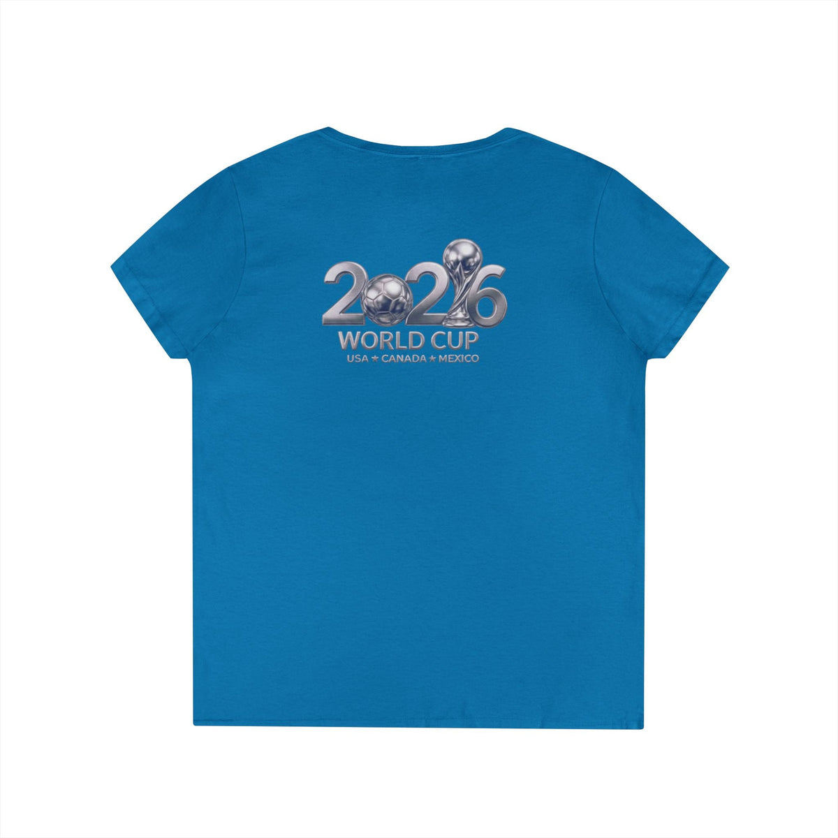 Sapphire blue Back USA FIFA Overhead Kick Graphic Tee | Vintage Retro Soccer Streetwear Shirt - Ninth Line