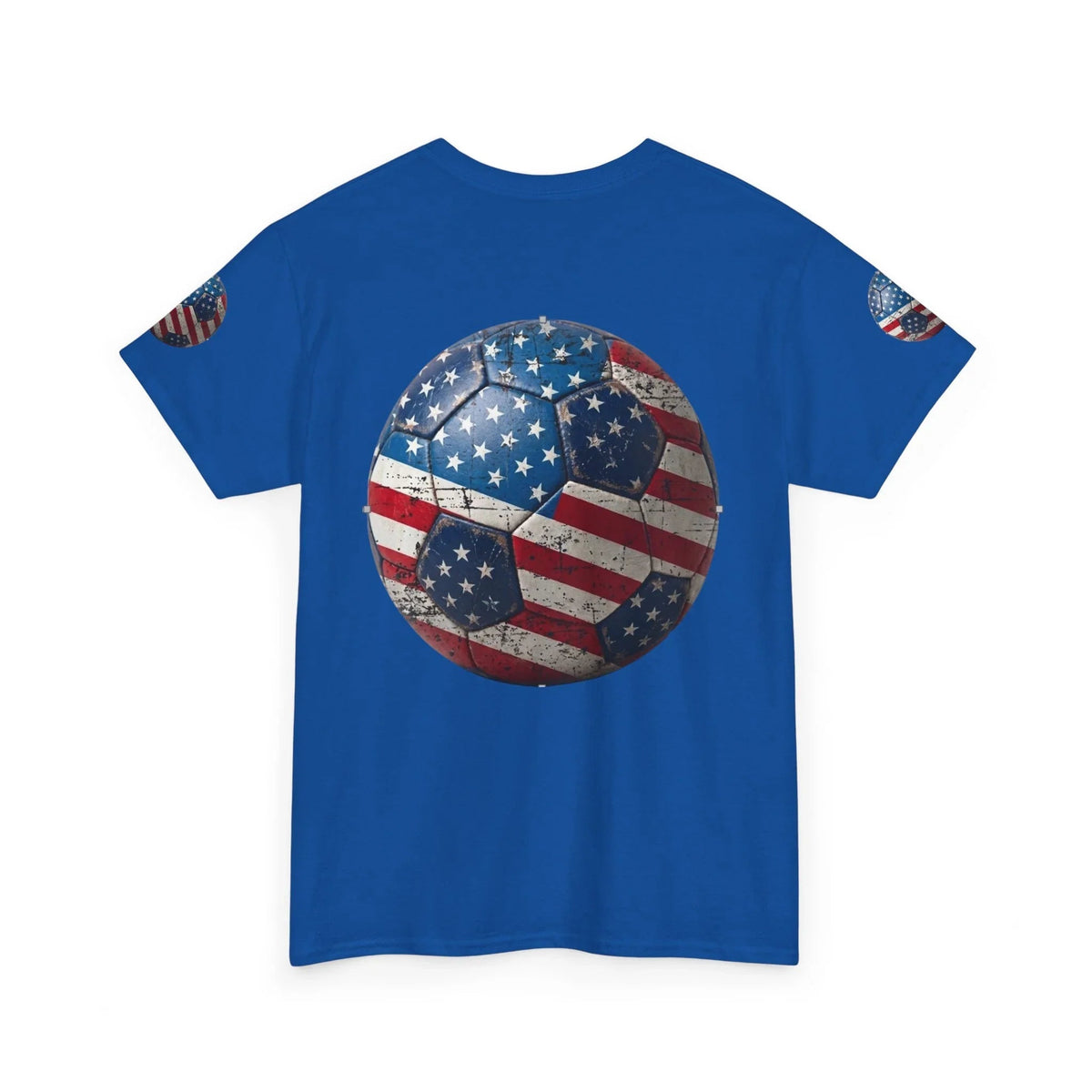 Sapphire blue back USA Soccer Retro streetwear graphic tee- USMNT T-Shirt- Ninth Line
