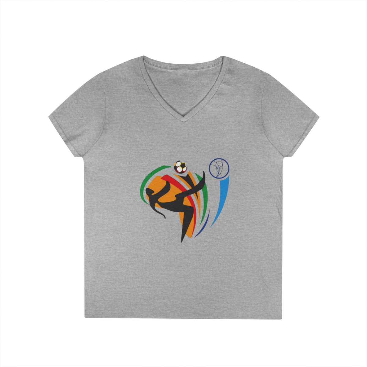 Sports grey Front USA FIFA Overhead Kick Graphic Tee | Vintage Retro Soccer Streetwear Shirt - Ninth Line