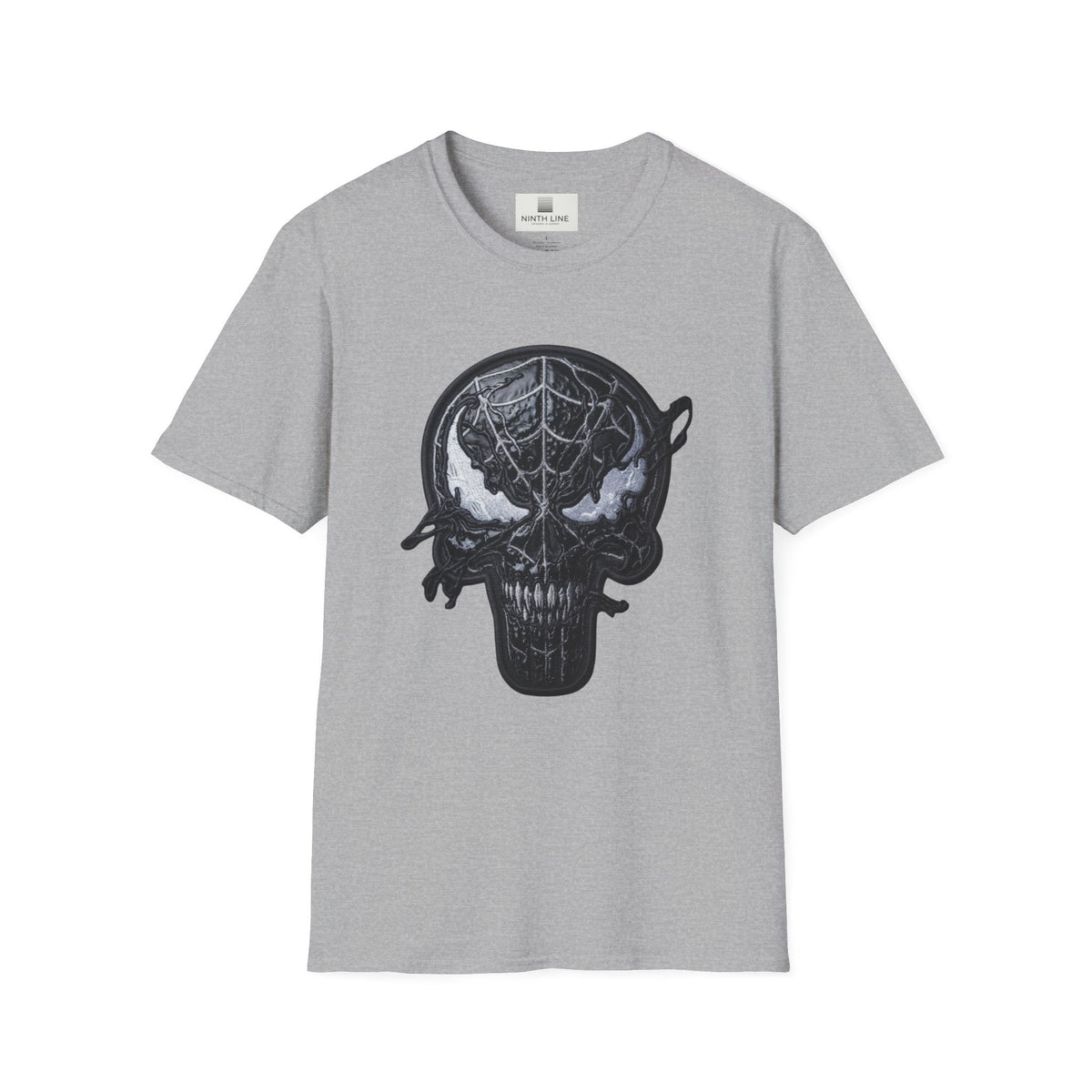Sports grey Spiderman Graphic tee — Black spiderman shirt - Ninth Line