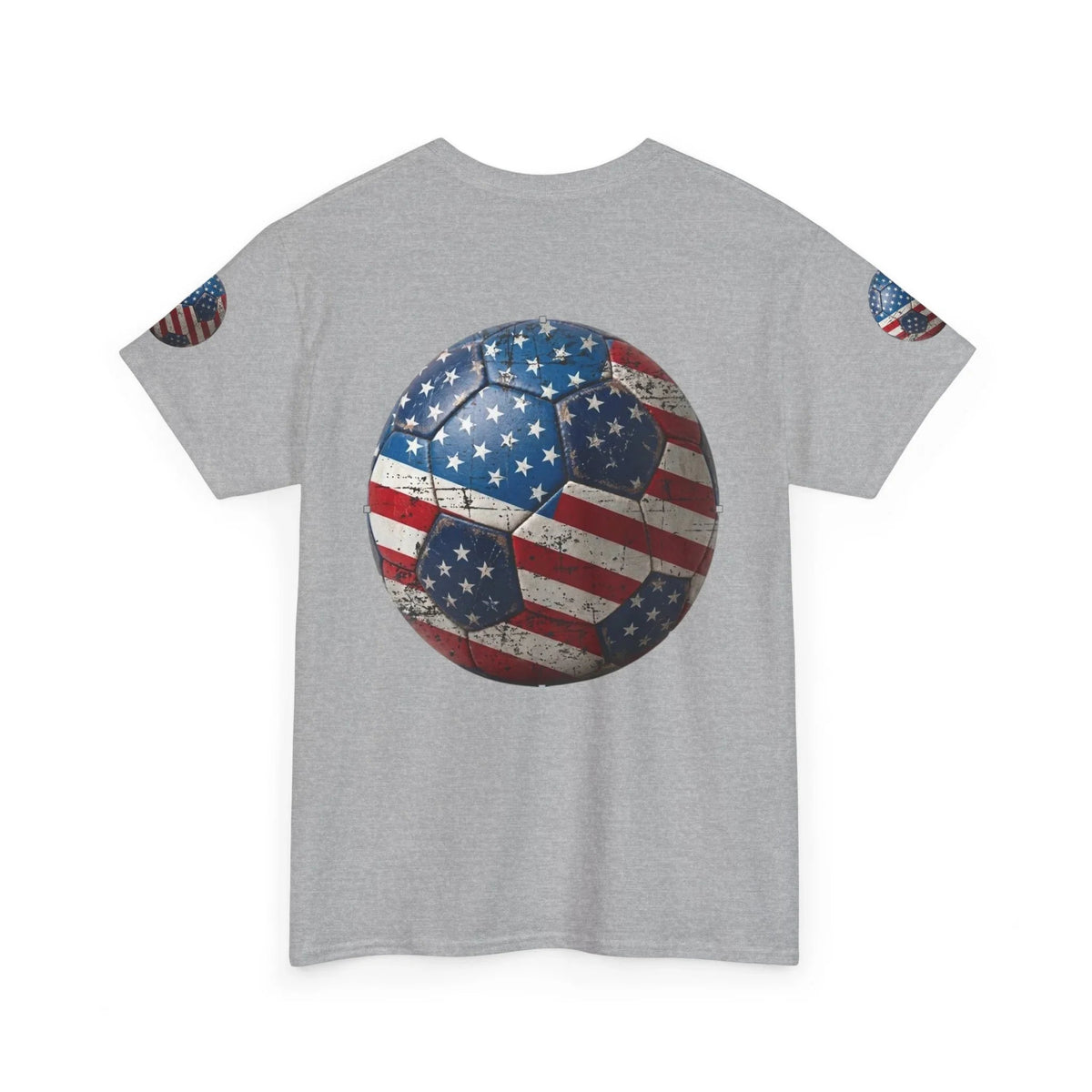 Sports grey back USA Soccer Retro streetwear graphic tee- USMNT T-Shirt - Ninth Line