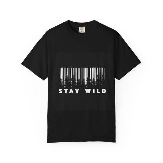 Stay Wild Forest Graphic Tee – White Streetwear T-Shirt-  Ninth Line