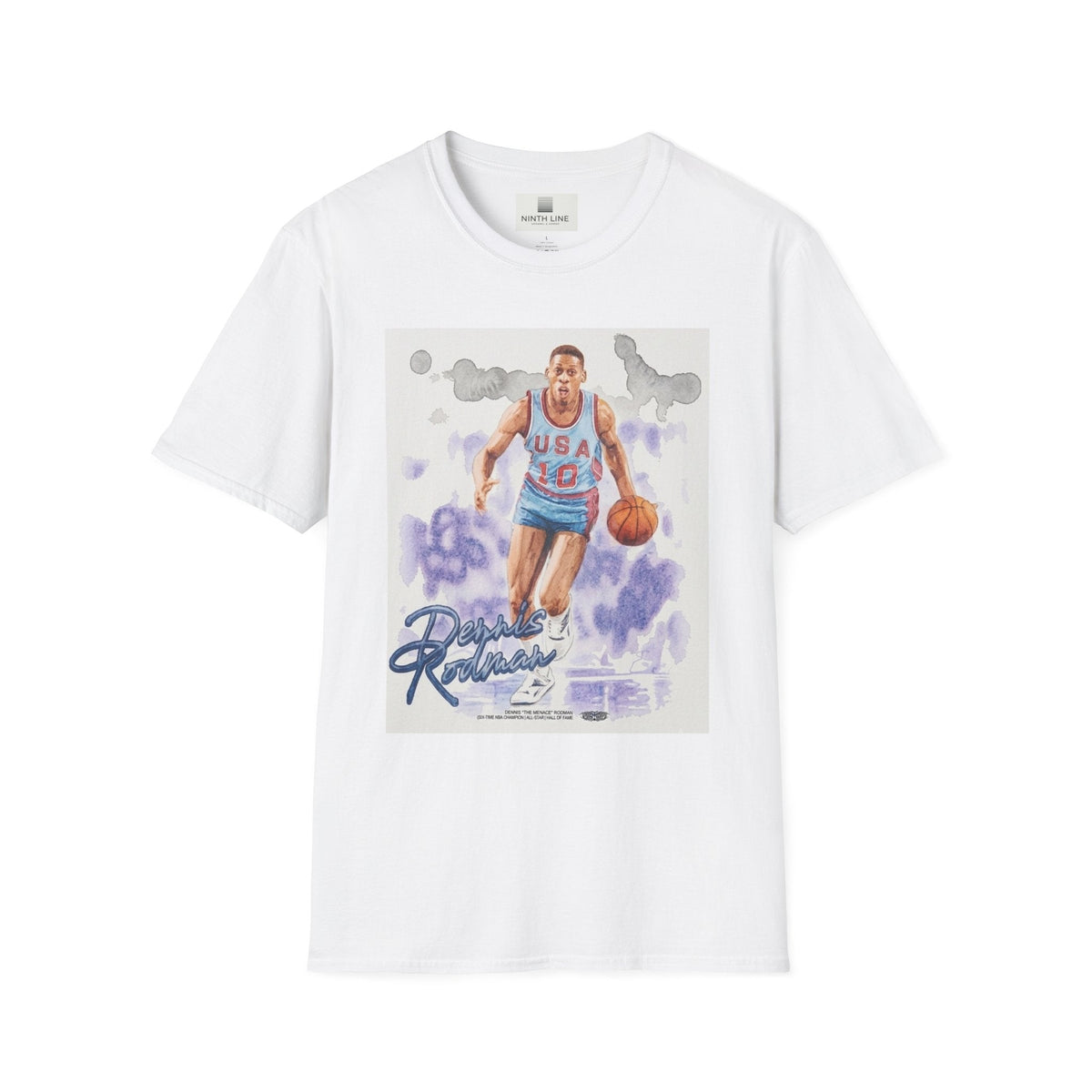 White Court Legend Graphic Tee for men T-Shirt - Plus size graphic tees - Ninth Line