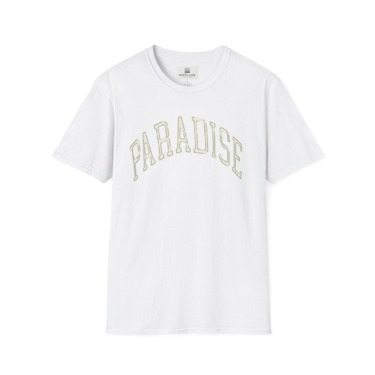 White Paradise Arch Graphic T-Shirt - Graphic tees streetwear - Ninth Line