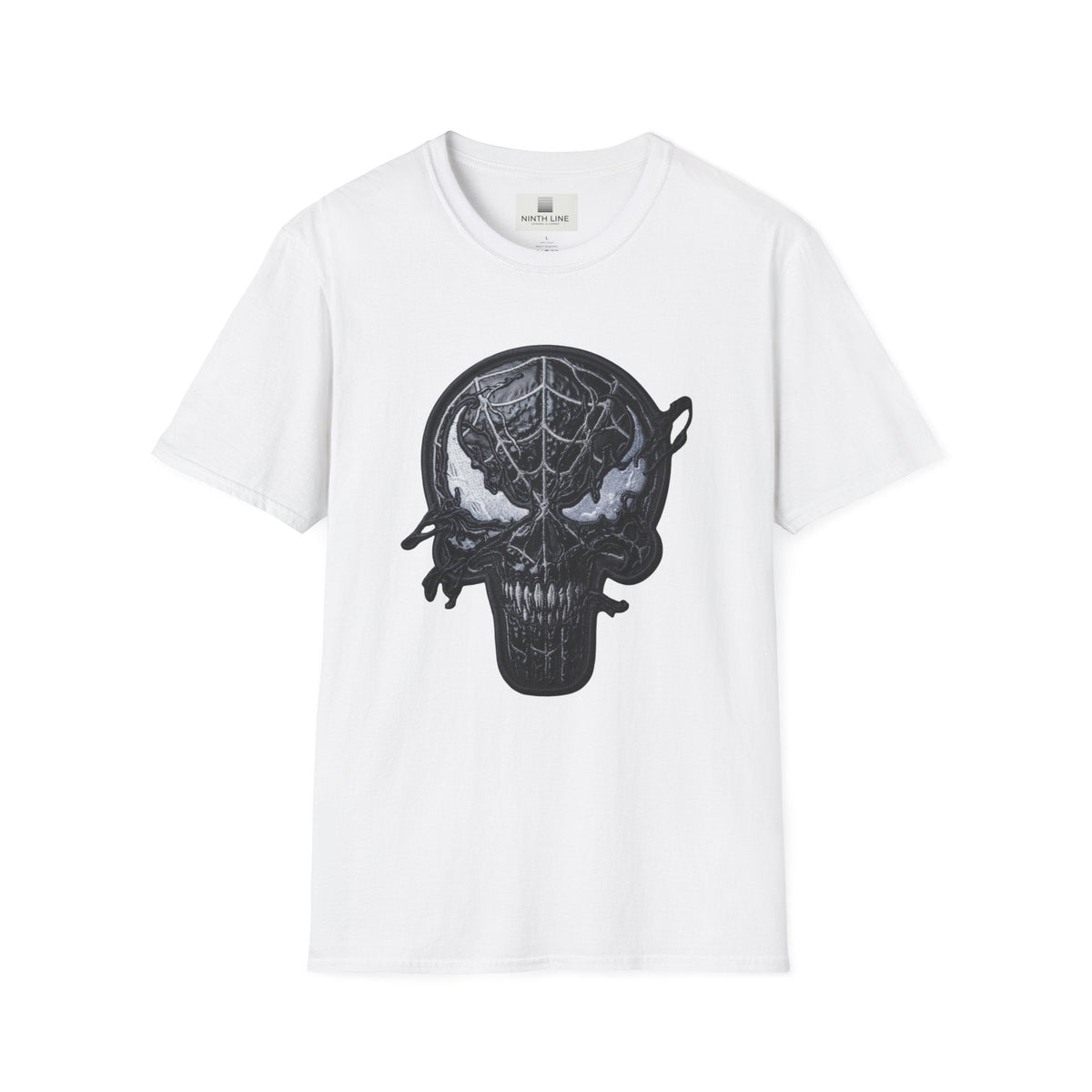 White Spiderman Graphic tee — Black spiderman shirt - Ninth Line