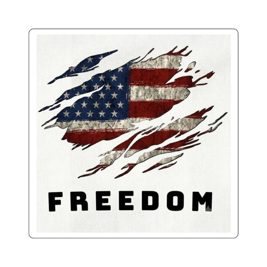 American Flag Sticker — Distressed Patriotic Vinyl Decal for Laptops & Gear - Ninth Line