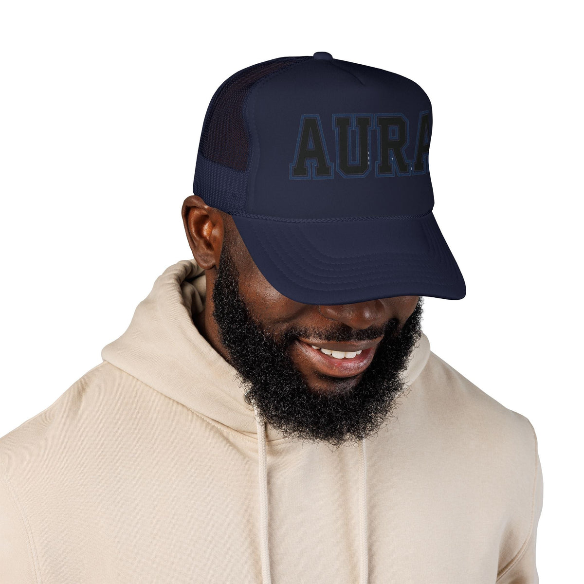 Vintage Trucker Hat — Structured Foam Snapback Cap with Mesh Back - Ninth Line