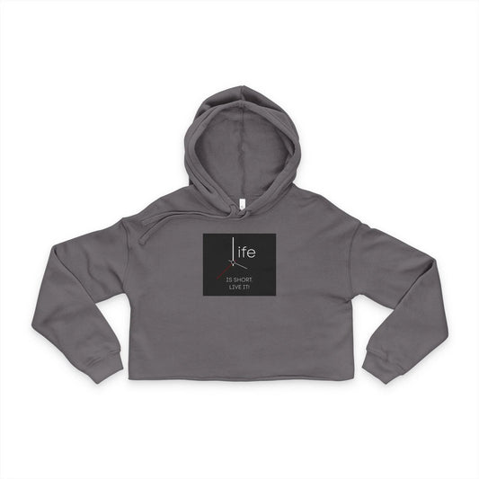 Women's Cropped Hoodie — Soft Cotton Blend Pullover with Raw Hem - Ninth Line